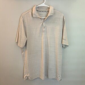 ⛳ Walter Hagen Golf Polo Shirt – Men’s Large – Beige Performance Polo 🏌️